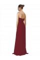 Burgundy Sleeveless Sweetheart A-Line Soft Chiffon Bridesmaid Dresses Worcester