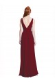 Sleeveless V-Neck A-Line Chiffon Bridesmaid Dress / Evening Gowns Worcester