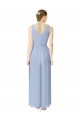 Periwinkle Sleeveless V-Neck A-Line Soft Chiffon Bridesmaid Dress Worcester