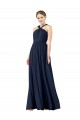Sleeveless V-Neck Princess Chiffon Bridesmaid Gowns Worcester
