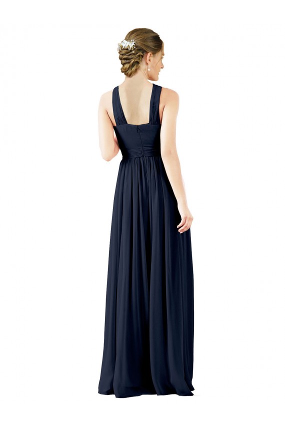 Sleeveless V-Neck Princess Chiffon Bridesmaid Gowns Worcester