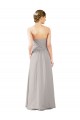 Oyster Silver Sleeveless Sweetheart A-Line Soft Chiffon Bridesmaid Dress Worcester