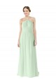 Sage Sleeveless Halter Neck A-Line Soft Chiffon Bridesmaid Dress Worcester