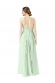 Sage Sleeveless Halter Neck A-Line Soft Chiffon Bridesmaid Dress Worcester