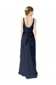 Open Back Sleeveless Scoop Neck A-Line Soft Chiffon Bridesmaid Dress Worcester
