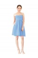 Open Back Periwinkle Sleeveless Sweetheart A-Line Soft Chiffon Bridesmaid Dress Worcester
