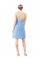 Open Back Periwinkle Sleeveless Sweetheart A-Line Soft Chiffon Bridesmaid Dress Worcester