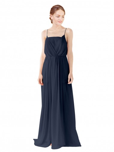 Open Back Sleeveless Spaghetti straps A-Line Chiffon Bridesmaid Dress / Evening Gowns Worcester