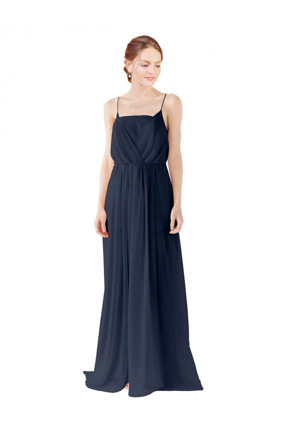 Open Back Sleeveless Spaghetti straps A-Line Chiffon Bridesmaid Dress / Evening Gowns Worcester