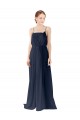 Open Back Sleeveless Spaghetti straps A-Line Chiffon Bridesmaid Dress / Evening Gowns Worcester