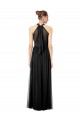 Keyhole Back Hunter Sleeveless Halter Neck A-Line Soft Chiffon Bridesmaid Dress Worcester