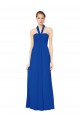 Open Back Sleeveless Halter Neck A-Line Chiffon Bridesmaid Dress Worcester