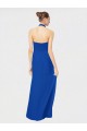 Open Back Sleeveless Halter Neck A-Line Chiffon Bridesmaid Dress Worcester