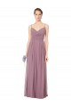 Open Back Sleeveless Spaghetti Straps A-Line Soft Chiffon Bridesmaid Gowns Worcester