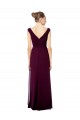 Open Back Sleeveless Off the Shoulder A-Line Soft Chiffon Bridesmaid Dresses Worcester