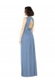 Open Back Sleeveless Bateau Neck A-Line Soft Chiffon Bridesmaid Dress Worcester