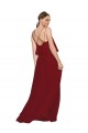 Criss Cross Open Back Sleeveless Spaghetti Straps A-Line Chiffon Bridesmaid Dress Worcester