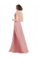 Bliss Pink Sleeveless One Shoulder A-Line Chiffon Bridesmaid Dress / Evening Dress Worcester