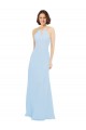 Sleeveless Halter Neck A-Line Soft Chiffon Wedding Party Dress Worcester