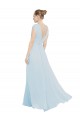 Sea Glass Sleeveless V-Neck A-Line Soft Chiffon Bridesmaid Dress Worcester