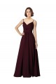 Sleeveless V-Neck A-Line Soft Chiffon Bridesmaid Gown Worcester