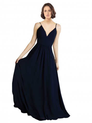 Sleeveless V-Neck A-Line Chiffon Bridesmaid Dress & Gowns Worcester