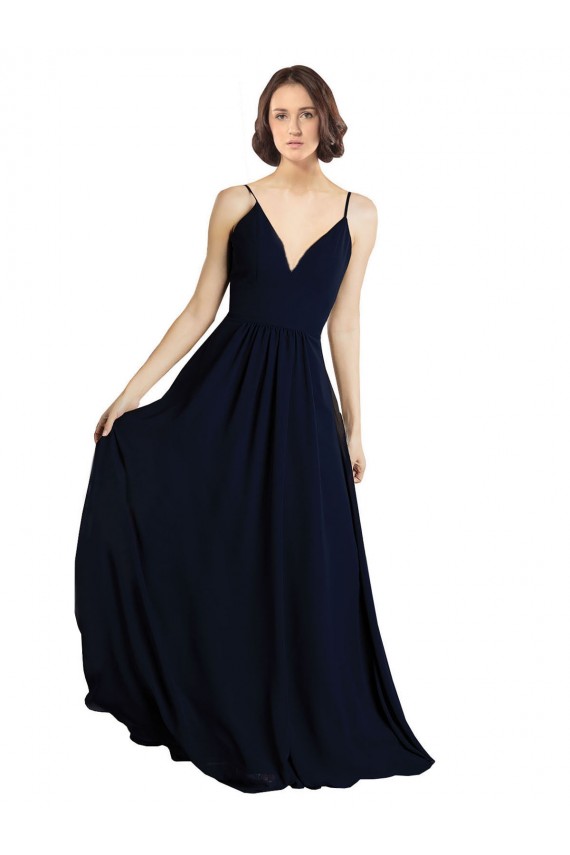 Sleeveless V-Neck A-Line Chiffon Bridesmaid Dress & Gowns Worcester