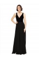 Open Back Sleeveless V-Neck A-Line Soft Chiffon & Velvet Prom Dress / Bridesmaid Dress Worcester