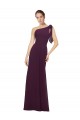 Sleeveless One Shoulder A-Line Soft Chiffon Bridesmaid Dresses Worcester