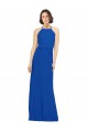 Sleeveless Jewel Neck A-Line Soft Chiffon Bridal Party Dress Worcester