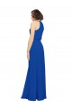 Sleeveless Jewel Neck A-Line Soft Chiffon Bridal Party Dress Worcester