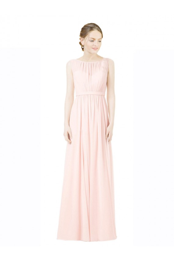 V-Back Sleeveless Sweetheart A-Line Soft Chiffon Bridesmaid Dress Worcester