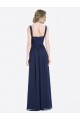 Low Back Sleeveless V-Neck A-Line Soft Chiffon Evening Gowns / Bridesmaid Dress Worcester