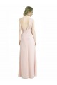Red Sleeveless One Shoulder A-Line Soft Chiffon Bridesmaid Dress Worcester