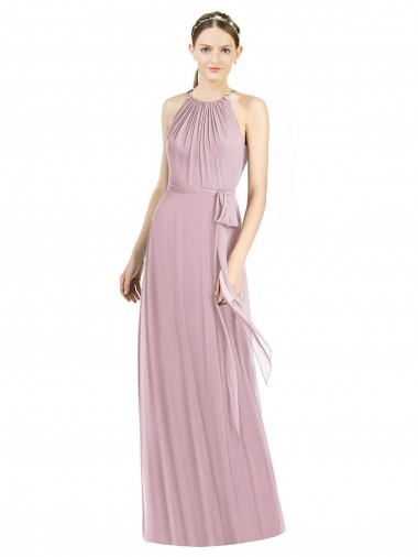 Primrose Sleeveless Halter Neck A-Line Soft Chiffon Bridesmaid Dress Worcester