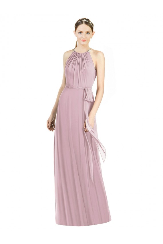 Primrose Sleeveless Halter Neck A-Line Soft Chiffon Bridesmaid Dress Worcester