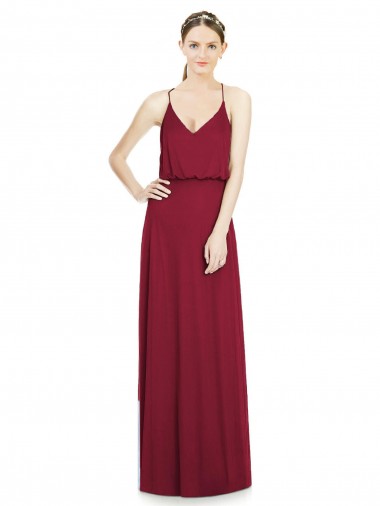 Sleeveless V-Neck A-Line Soft Chiffon Evening Gowns / Bridesmaid Dress Worcester