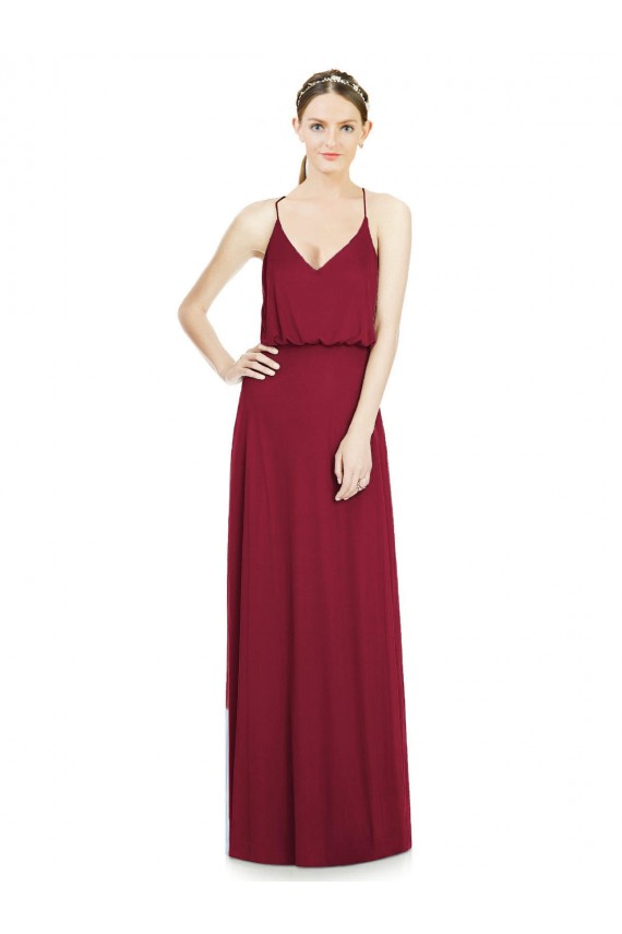 Sleeveless V-Neck A-Line Soft Chiffon Evening Gowns / Bridesmaid Dress Worcester