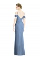 Open Back Cold Shoulder Off the Shoulder A-Line Soft Chiffon Formal Evening Gown / Bridesmaid Dress Worcester