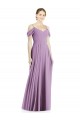 Open Back Sleeveless Off the Shoulder A-Line Soft Chiffon Semi Formal Evening Dress / Bridesmaid Dress Worcester