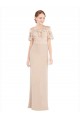 Sleeveless Off the Shoulder A-Line Soft Chiffon & Lace Prom Dress / Bridesmaid Dress Worcester