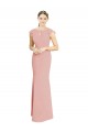 Cap Sleeves Boat Neck Mermaid Soft Chiffon Formal Dress / Bridesmaid Dress Worcester