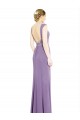 Low Back Sleeveless Boat Neck A-Line Soft Chiffon Formal Dress / Bridesmaid Dress Worcester