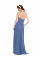 Windsor Blue Sleeveless Sweetheart A-Line Soft Chiffon Bridesmaid Dresses Worcester