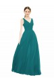 Hunter Sleeveless V-Neck A-Line Chiffon Bridesmaid Gowns Worcester