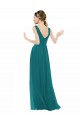 Hunter Sleeveless V-Neck A-Line Chiffon Bridesmaid Gowns Worcester