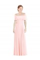 Sleeveless Off the Shoulder A-Line Soft Chiffon Formal Bridesmaid Dress Worcester