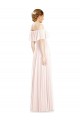 Sleeveless Off the Shoulder A-Line Soft Chiffon Formal Bridesmaid Dress Worcester