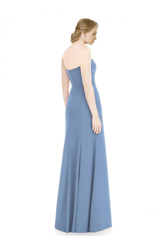 Dusty Blue Sleeveless Sweetheart Mermaid Soft Chiffon Bridesmaid Dress Worcester