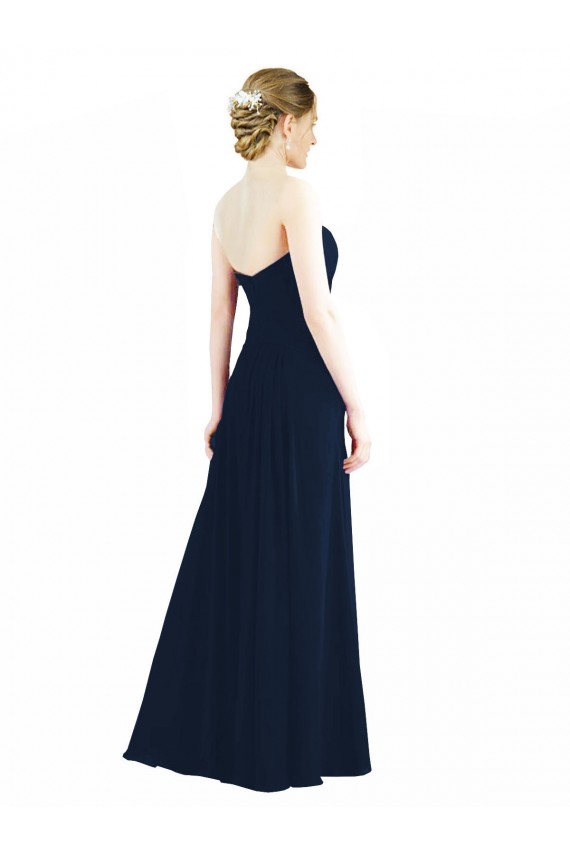 Smoke Green Sleeveless Sweetheart A-Line Soft Chiffon Bridesmaid Dress Worcester